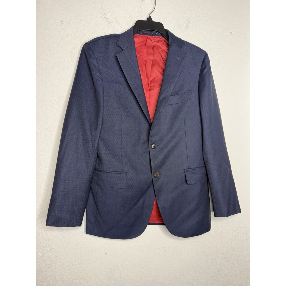 SUITSUPPLY Blazer Mens 36 Blue Vitale Barberis Canonico Pure Wool Sienna Italy - Picture 2 of 15